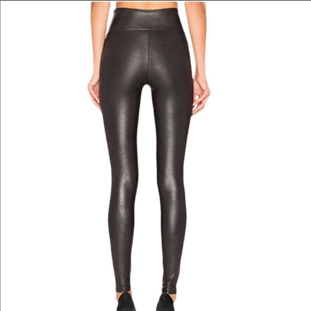 SPANX Faux Leather High Waisted Leggings Black S - Picture 6 of 12